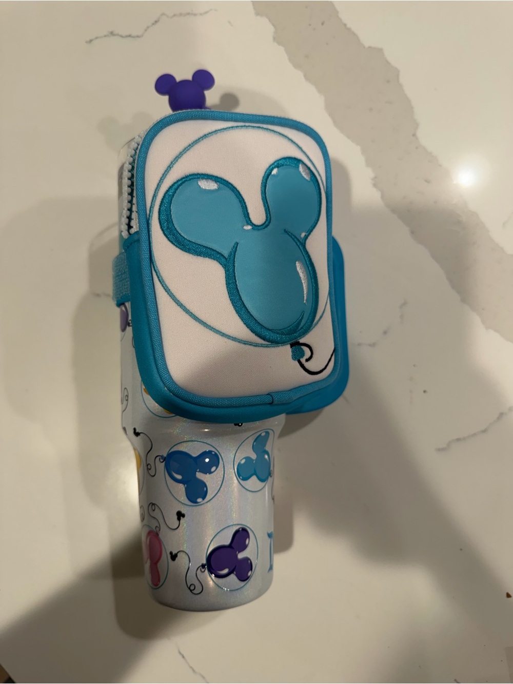 Disney parks Blue Mickey Balloon water bottle